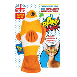 BAM Catnip Conny Clownfish Cat Toy